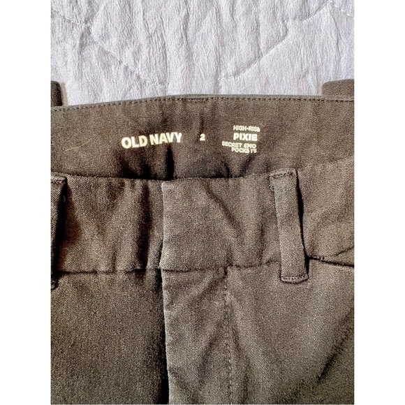 Old Navy High-Waisted Pixie Skinny Pants Black Panther Petite Size 2 - Picture 3 of 6